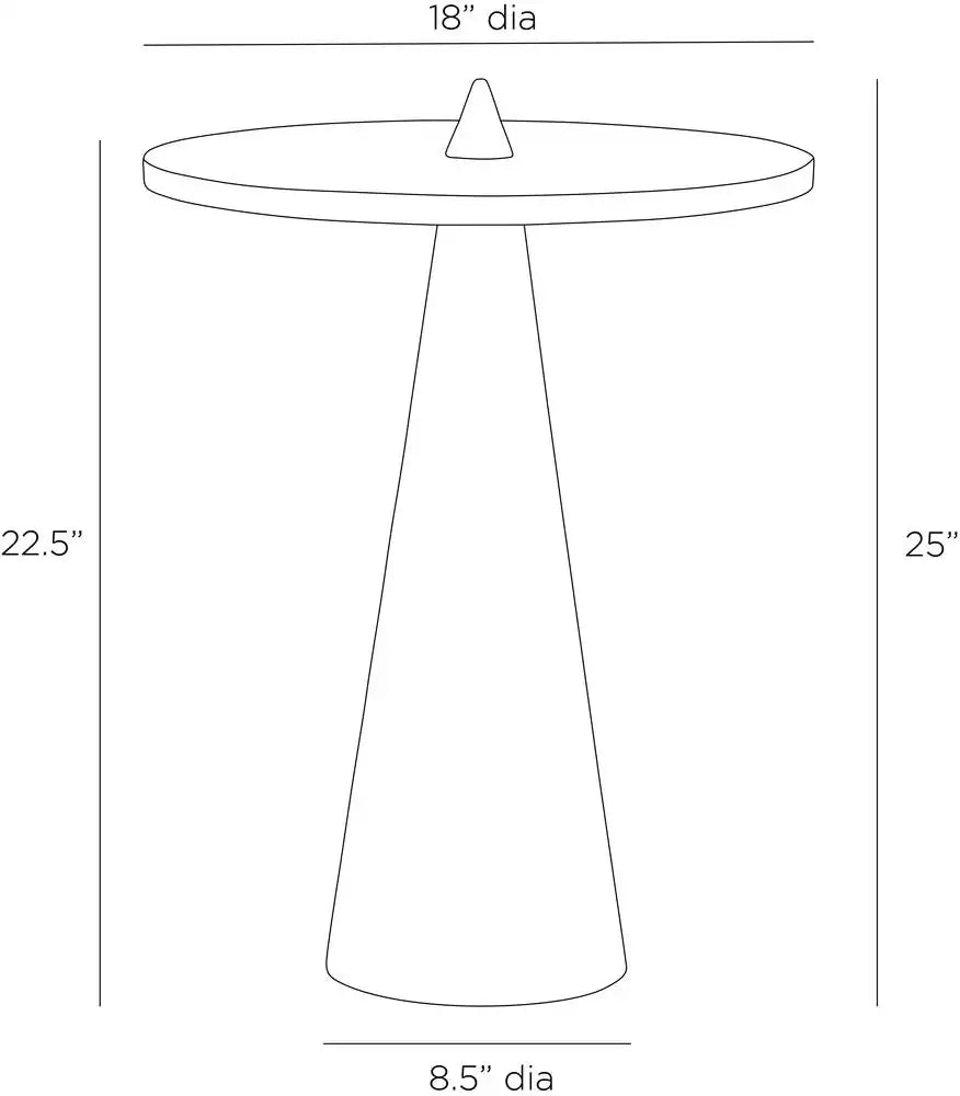 ARTERIORS ARIA ACCENT TABLE - Side