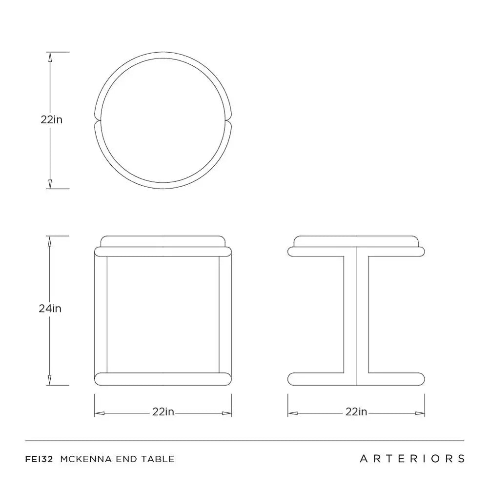 ARTERIORS MCKENNA END TABLE - Side
