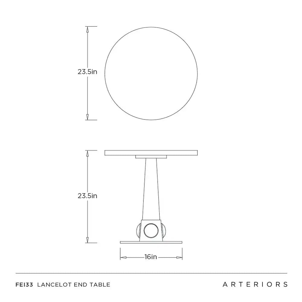 ARTERIORS LANCELOT END TABLE - Side
