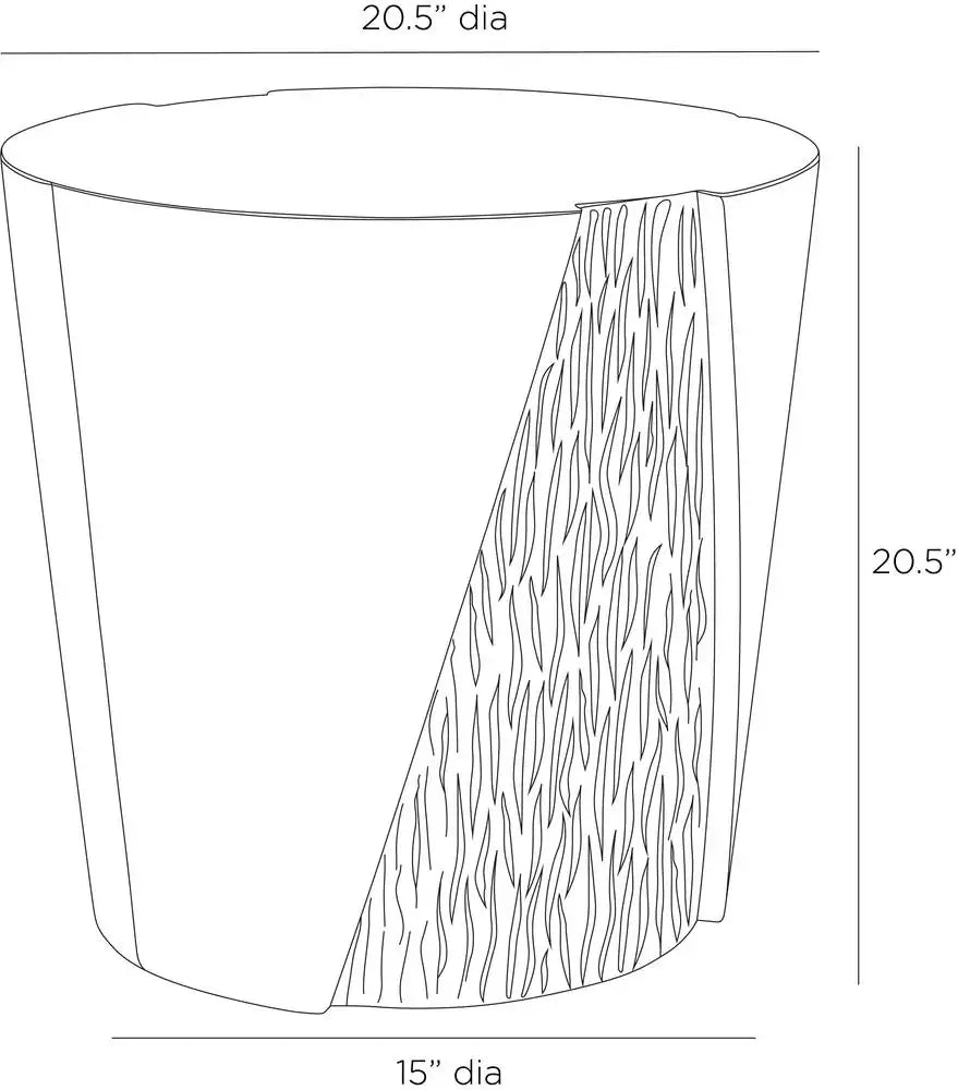 ARTERIORS CREEDON OUTDOOR ACCENT TABLE - Side