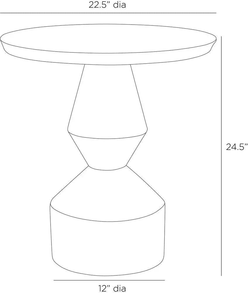 ARTERIORS CALYPSO OUTDOOR END TABLE - Side