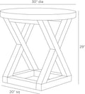 ARTERIORS GREER END TABLE - Side