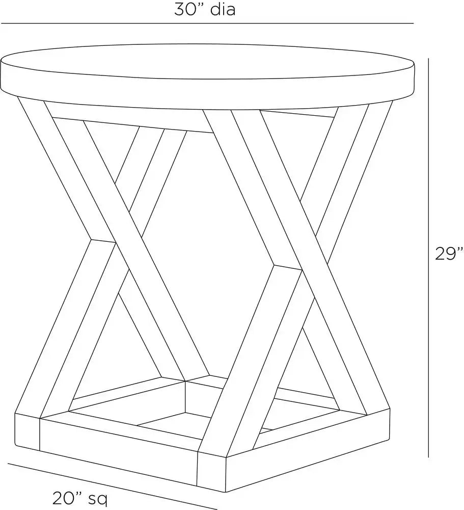 ARTERIORS GREER END TABLE - Side