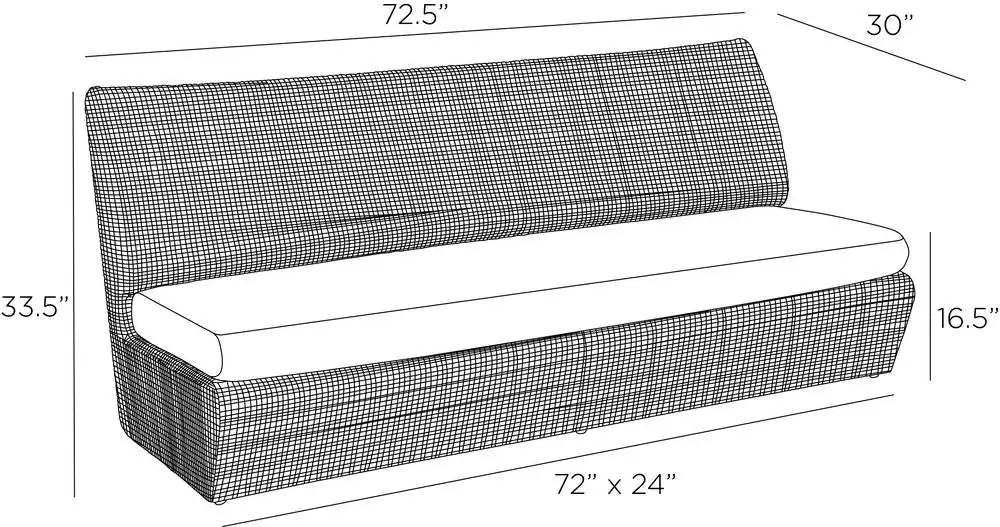 ARTERIORS, DUPONT OUTDOOR SOFA, LOUNGE