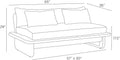 ARTERIORS, FARGO OUTDOOR SETTEE, LOUNGE