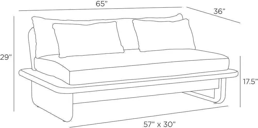 ARTERIORS, FARGO OUTDOOR SETTEE, LOUNGE