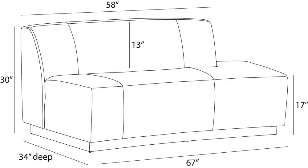 ARTERIORS, ISLANDER RIGHT SOFA, LOUNGE