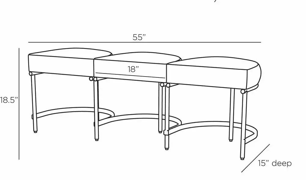 ARTERIORS BLAIRE BENCH - Lounge