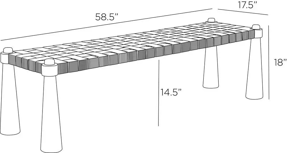 ARTERIORS SOLANGE BENCH - Lounge