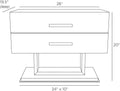 ARTERIORS TATRO SIDE TABLE - Cabinets & Bar