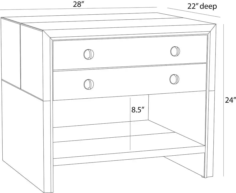 ARTERIORS JOPLIN SIDE TABLE - Cabinets & Bar