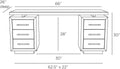 ARTERIORS WIXOM DESK - Cabinets & Bar