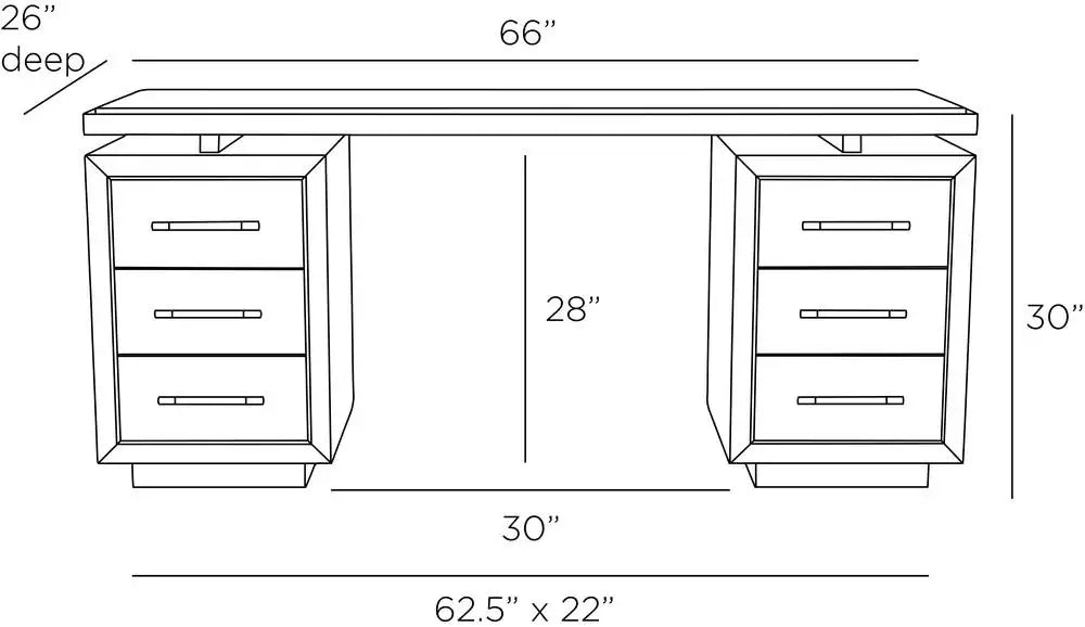 ARTERIORS WIXOM DESK - Cabinets & Bar