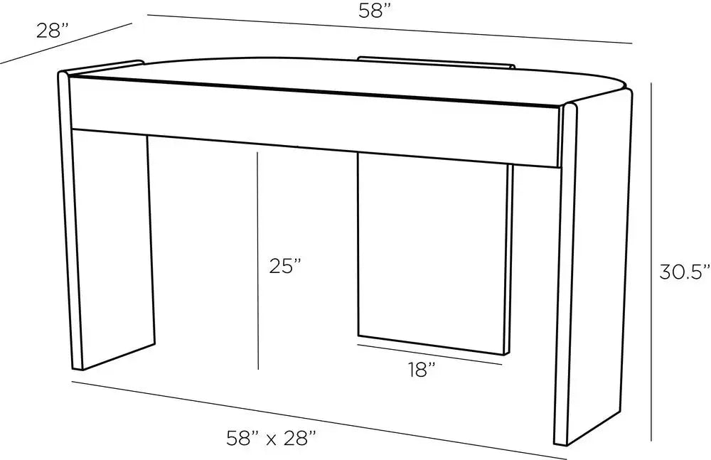 ARTERIORS ARELLANO DESK - Cabinets & Bar