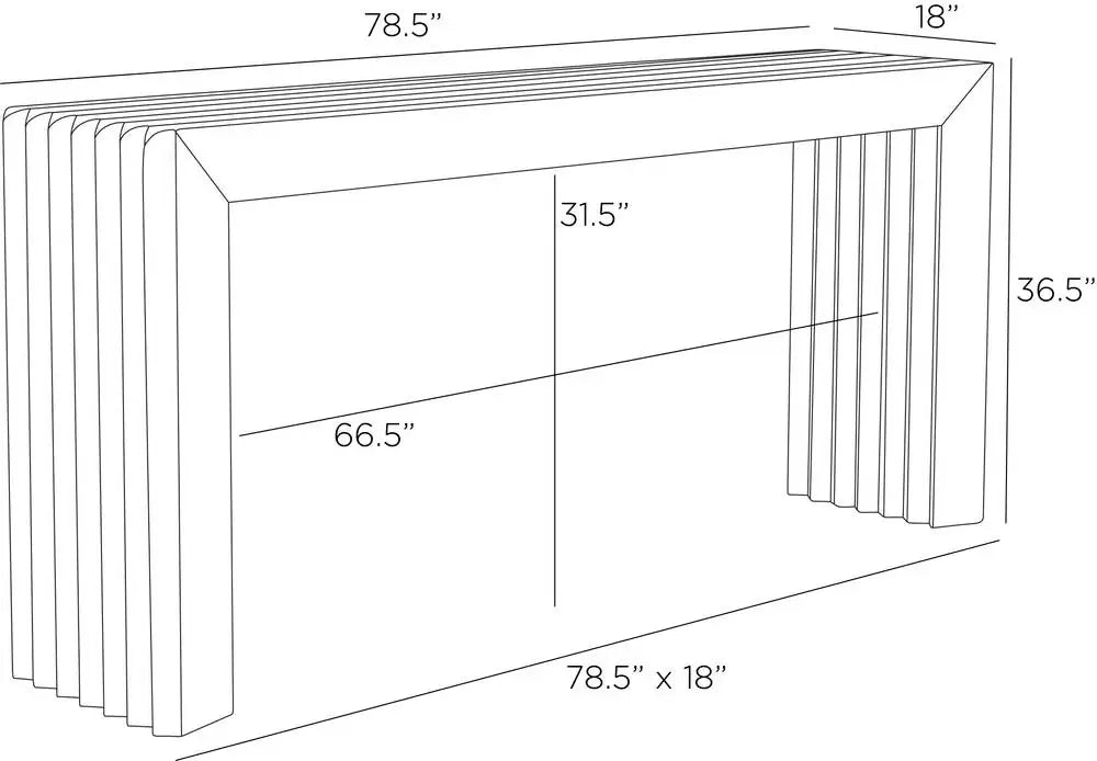ARTERIORS DELANO OUTDOOR CONSOLE - Side