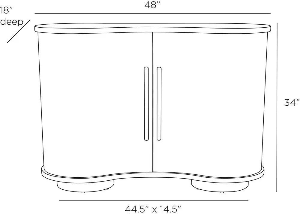 ARTERIORS TILTON CABINET - Cabinets & Bar