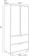 ARTERIORS DORSEY CABINET - Cabinets & Bar
