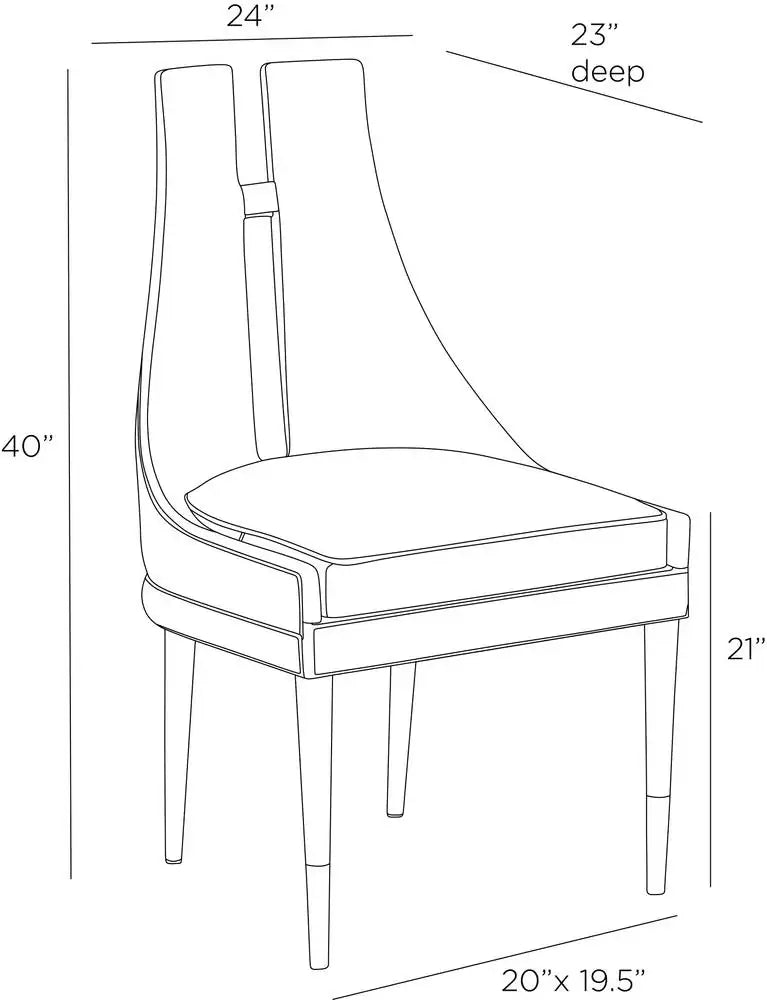 ARTERIORS, CROWLEY DINING CHAIR, LOUNGE