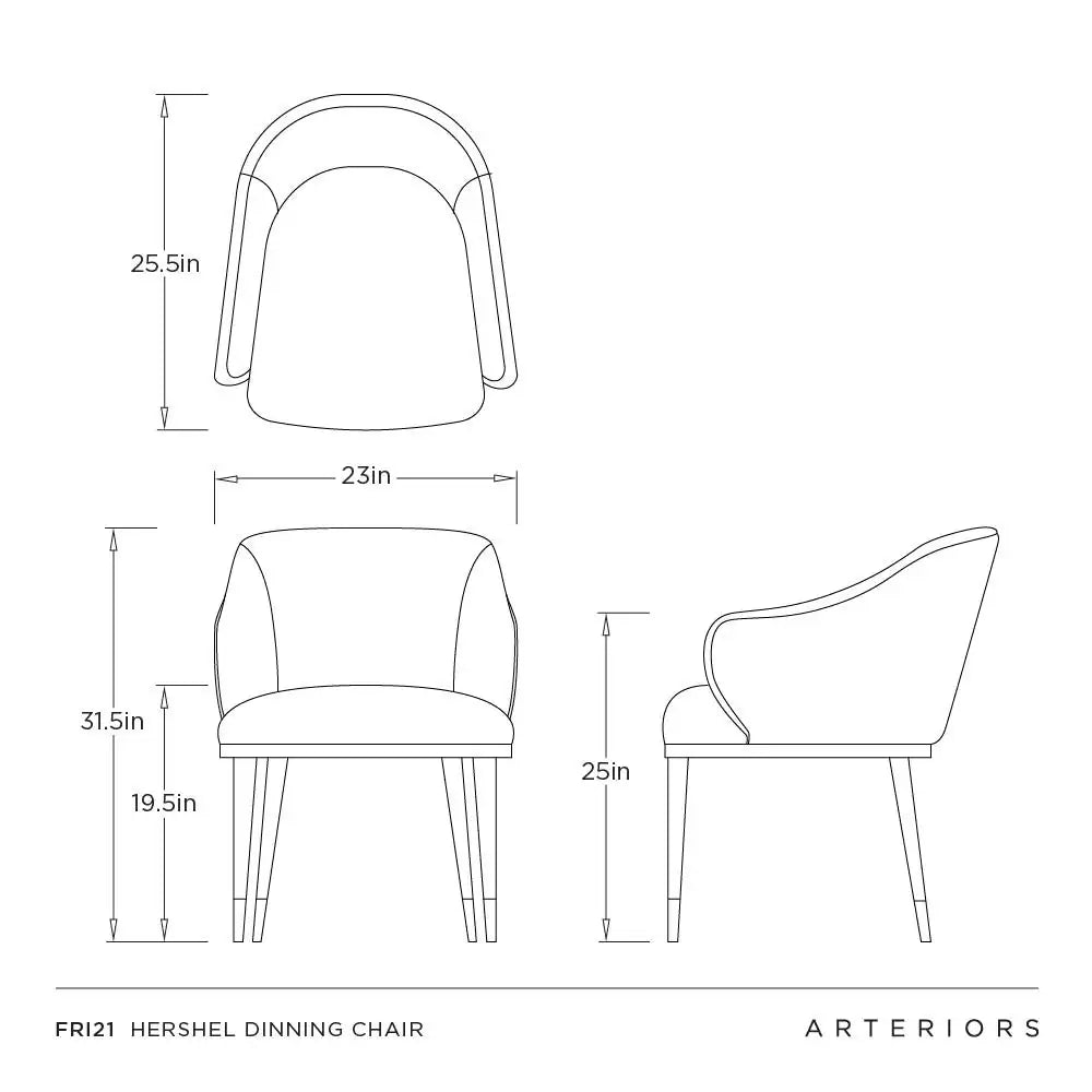 ARTERIORS, HERSHEL DINING CHAIR, LOUNGE
