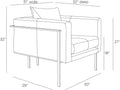 ARTERIORS, GIROUD LOUNGE CHAIR, LOUNGE