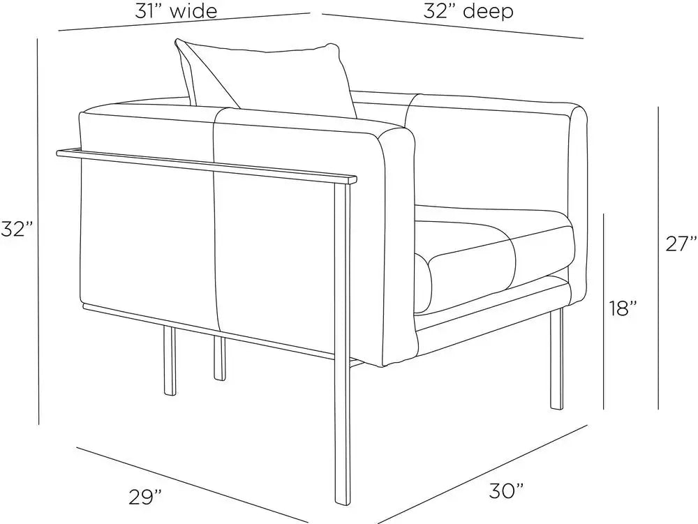 ARTERIORS, GIROUD LOUNGE CHAIR, LOUNGE