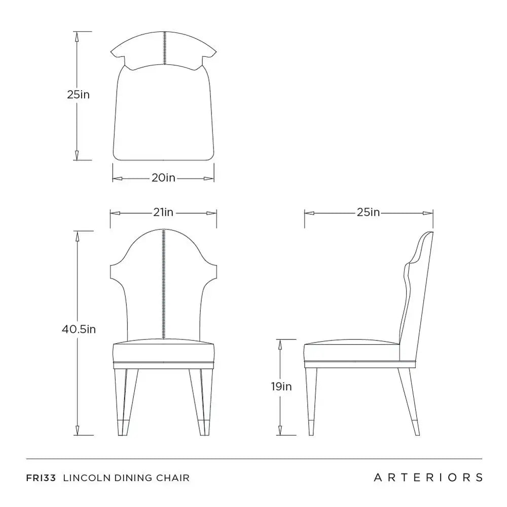 ARTERIORS LINCOLN DINING CHAIR - Lounge