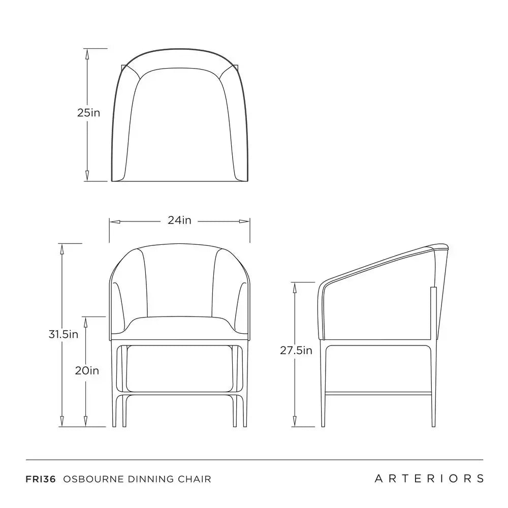 ARTERIORS, OSBOURNE DINING CHAIR, LOUNGE