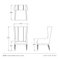 ARTERIORS, HAWTHORNE HOST CHAIR, LOUNGE