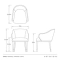 ARTERIORS, HERSHEL DINING CHAIR, LOUNGE