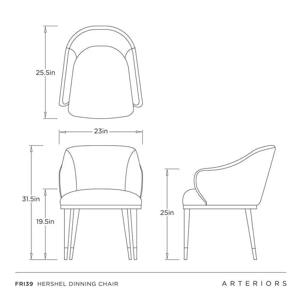 ARTERIORS, HERSHEL DINING CHAIR, LOUNGE