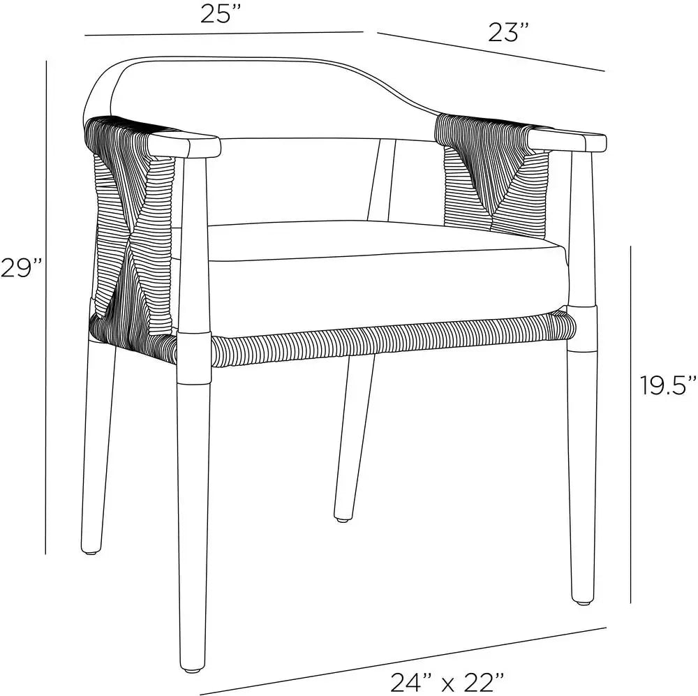 ARTERIORS ESTES OUTDOOR DINING CHAIR - Lounge
