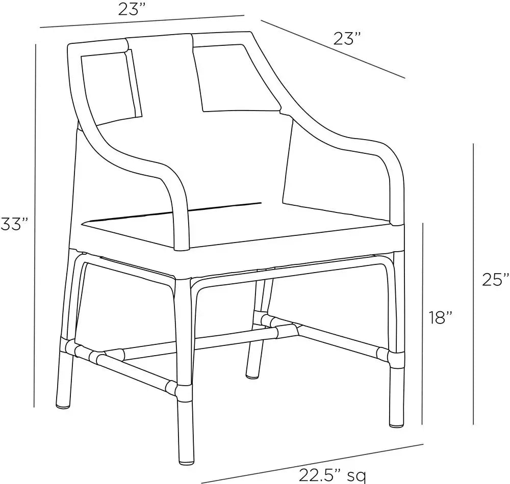 ARTERIORS NEWTON OUTDOOR DINING CHAIR - Lounge