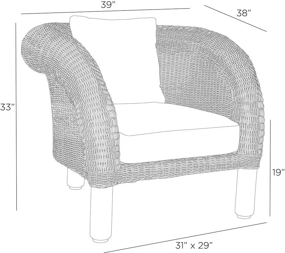 ARTERIORS FIELDER OUTDOOR LOUNGE CHAIR - Lounge