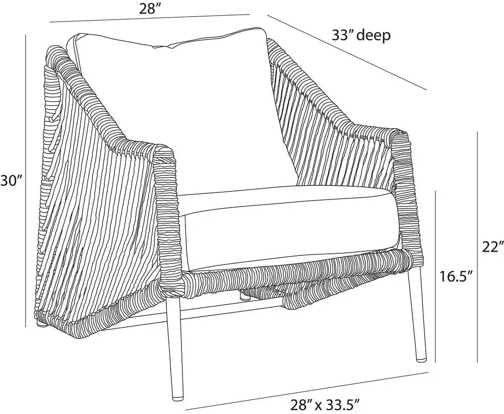 ARTERIORS KIKI OUTDOOR CHAIR - Lounge