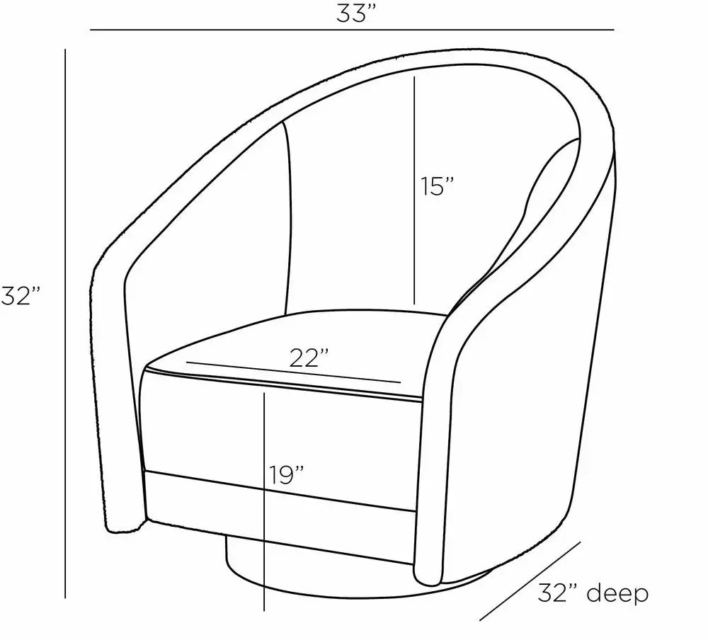 ARTERIORS, ALJONA SWIVEL CHAIR, LOUNGE