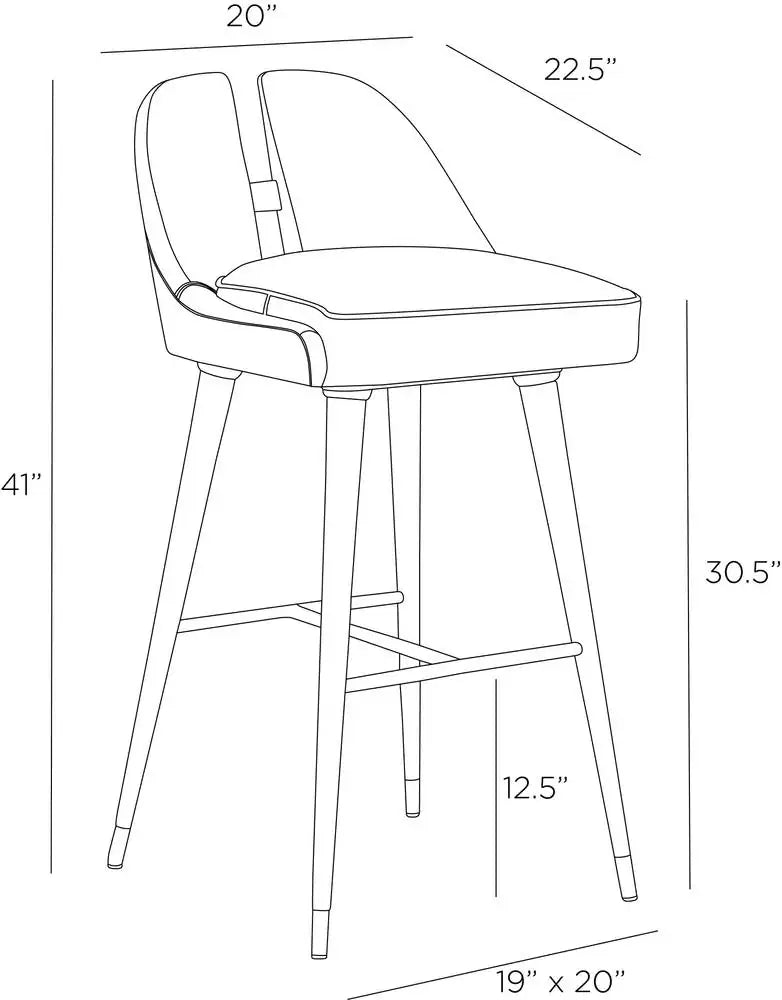 ARTERIORS, CROWLEY BAR STOOL, LOUNGE