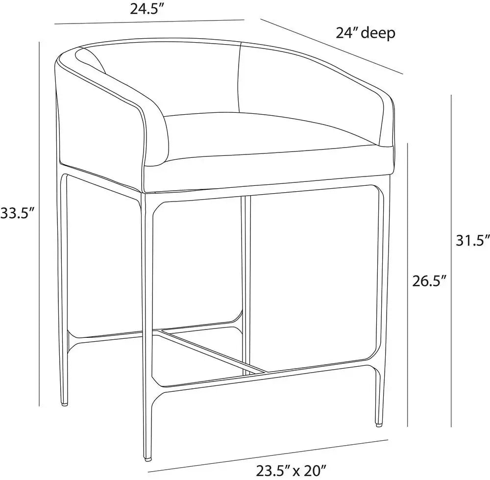 ARTERIORS, OSBOURNE COUNTER STOOL, LOUNGE
