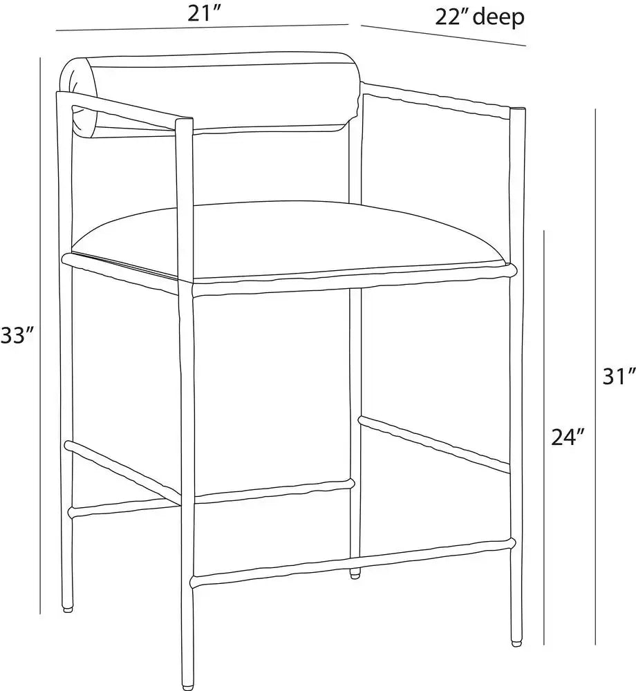 ARTERIORS, BARBANA COUNTER STOOL, LOUNGE