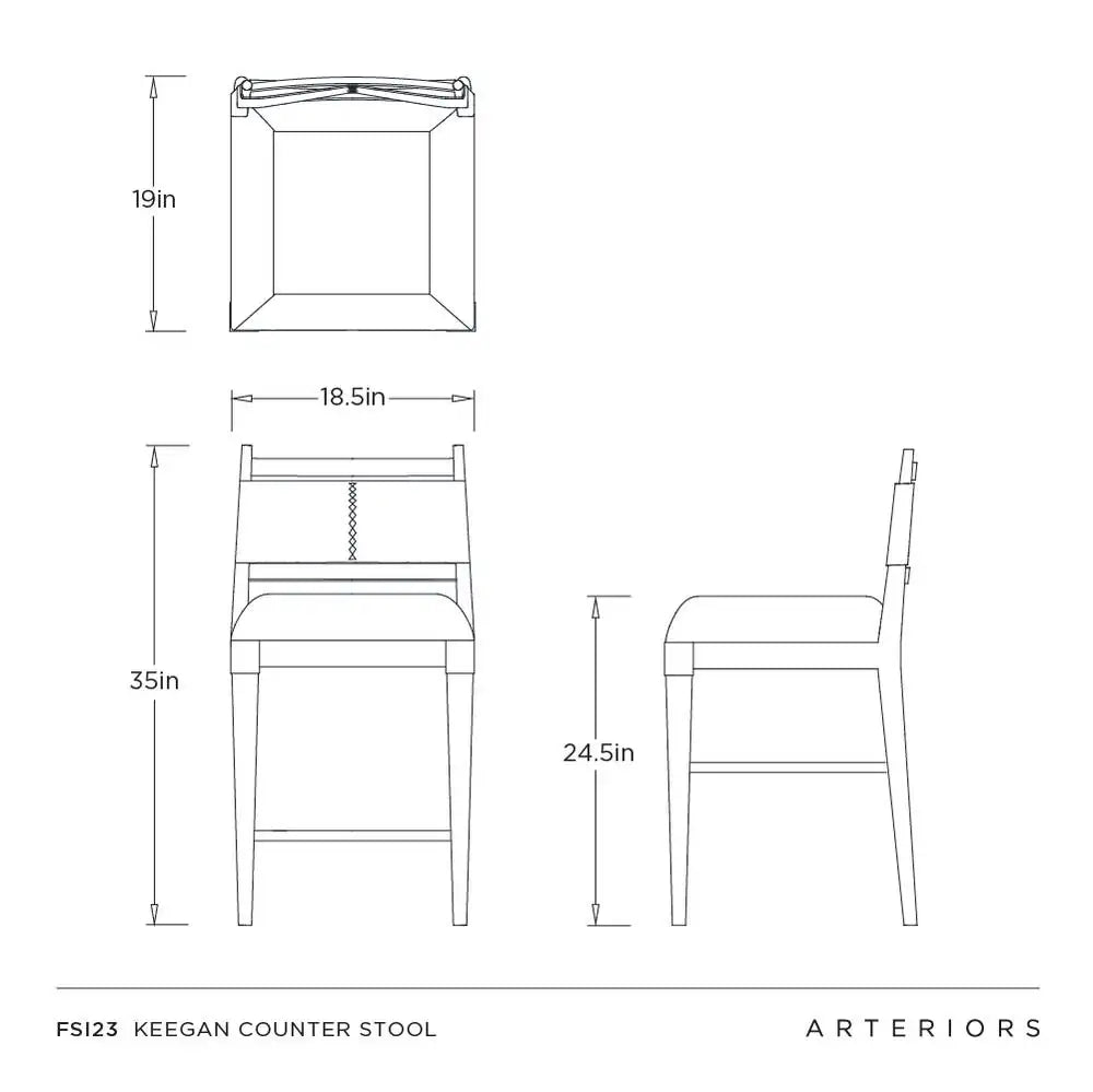 ARTERIORS, KEEGAN COUNTER STOOL, LOUNGE