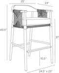 ARTERIORS, ESTES OUTDOOR BAR STOOL, LOUNGE