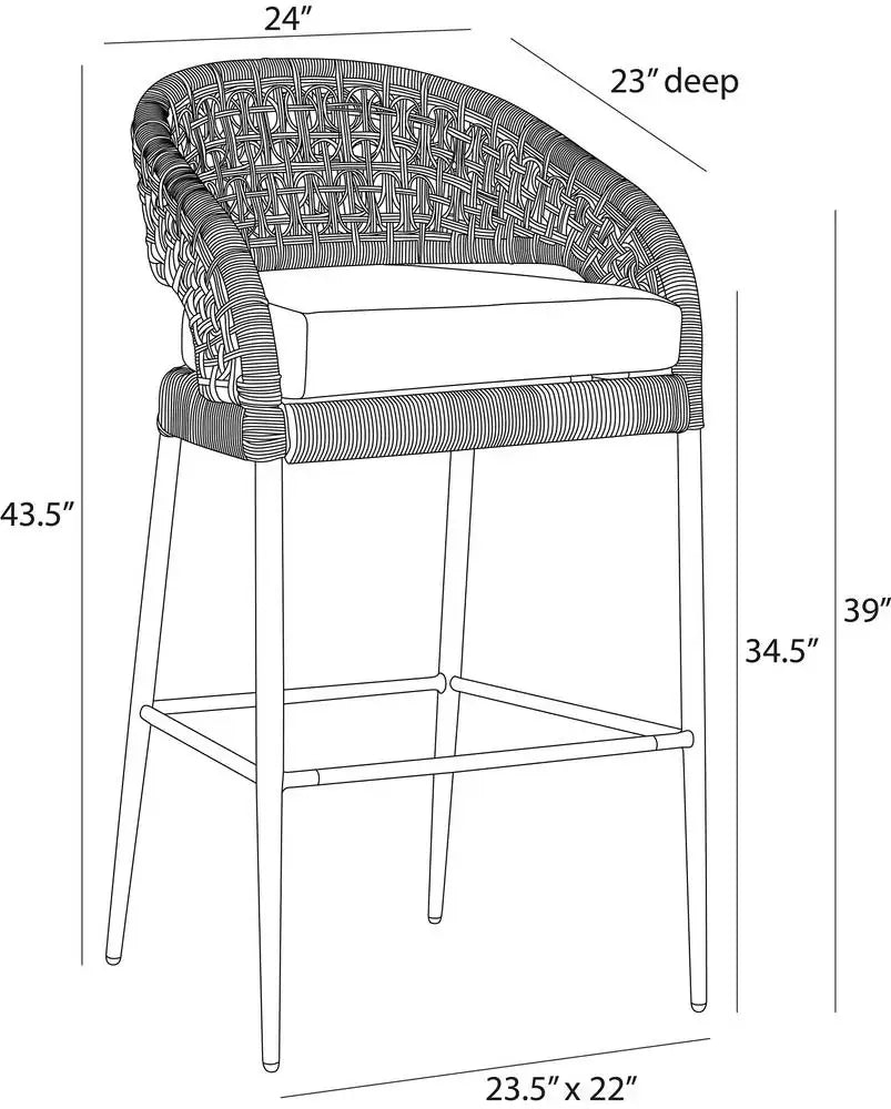 ARTERIORS, JURI OUTDOOR BAR STOOL, LOUNGE