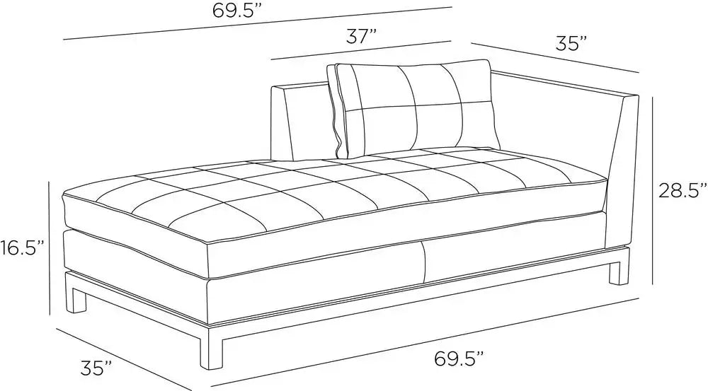 ARTERIORS, EDMOND CHAISE, LOUNGE