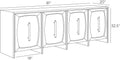 ARTERIORS ELMORE CREDENZA - Cabinets & Bar