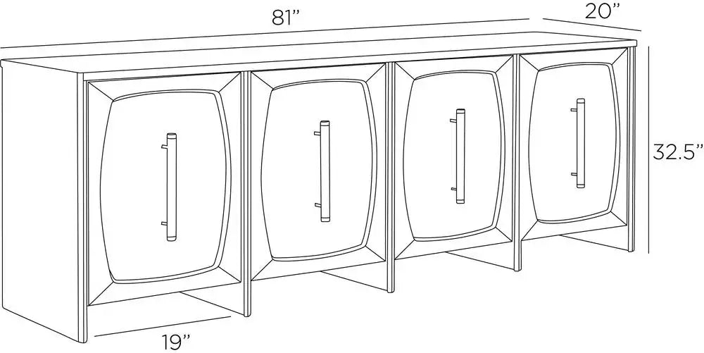 ARTERIORS ELMORE CREDENZA - Cabinets & Bar