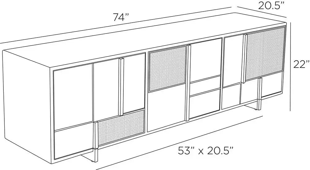 ARTERIORS DEMI CREDENZA - Cabinets & Bar