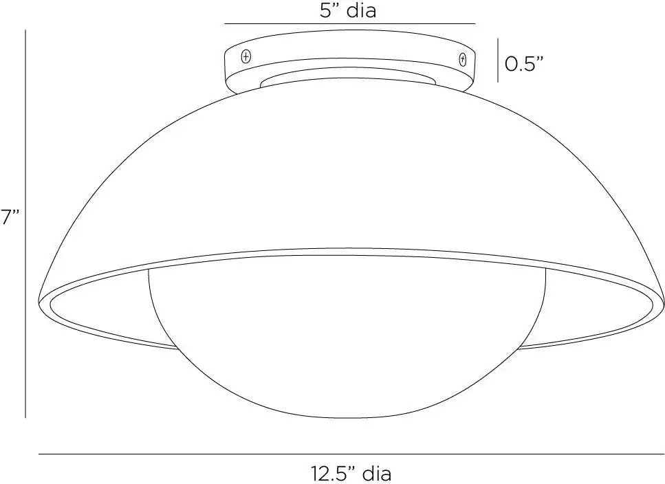 ARTERIORS, GLAZE FLUSH MOUNT, FLUSH MOUNT CEILING LIGHTS