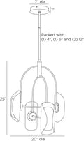 ARTERIORS, ROLL CHANDELIER, CHANDELIER LIGHT