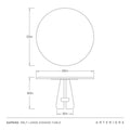 ARTERIORS MELT DINING TABLE - Side