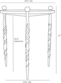 ARTERIORS BLACKTHORN END TABLE - Side