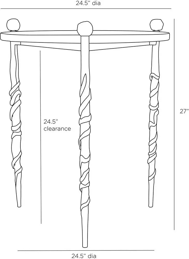 ARTERIORS BLACKTHORN END TABLE - Side